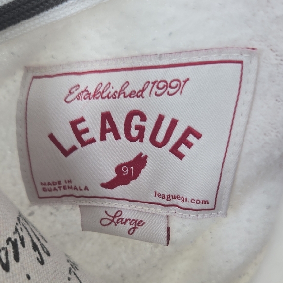 Carnegie Mellon University White Collared Sweatshirt with Red Embroidery - Picture 2 of 5